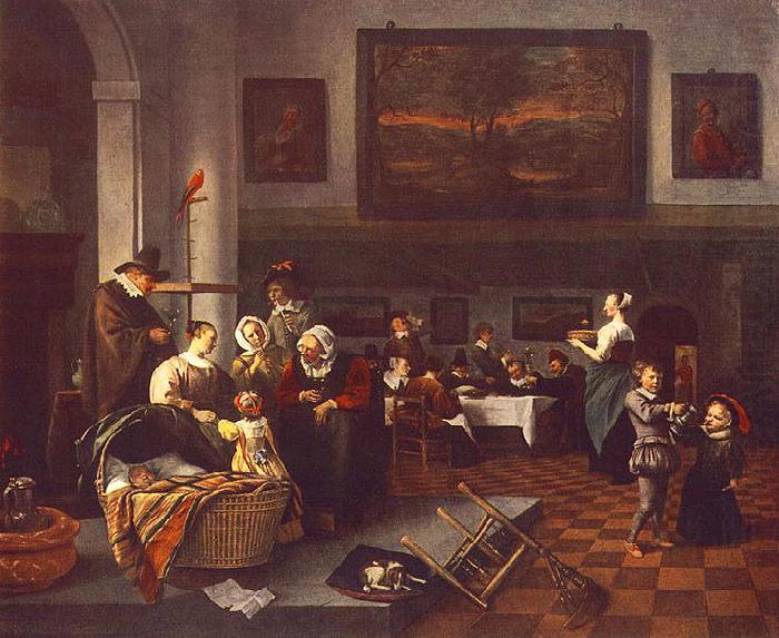 Jan Steen Christening china oil painting image